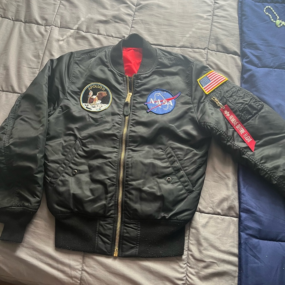 Reversible Apollo II NASA Bomber jacket, size S